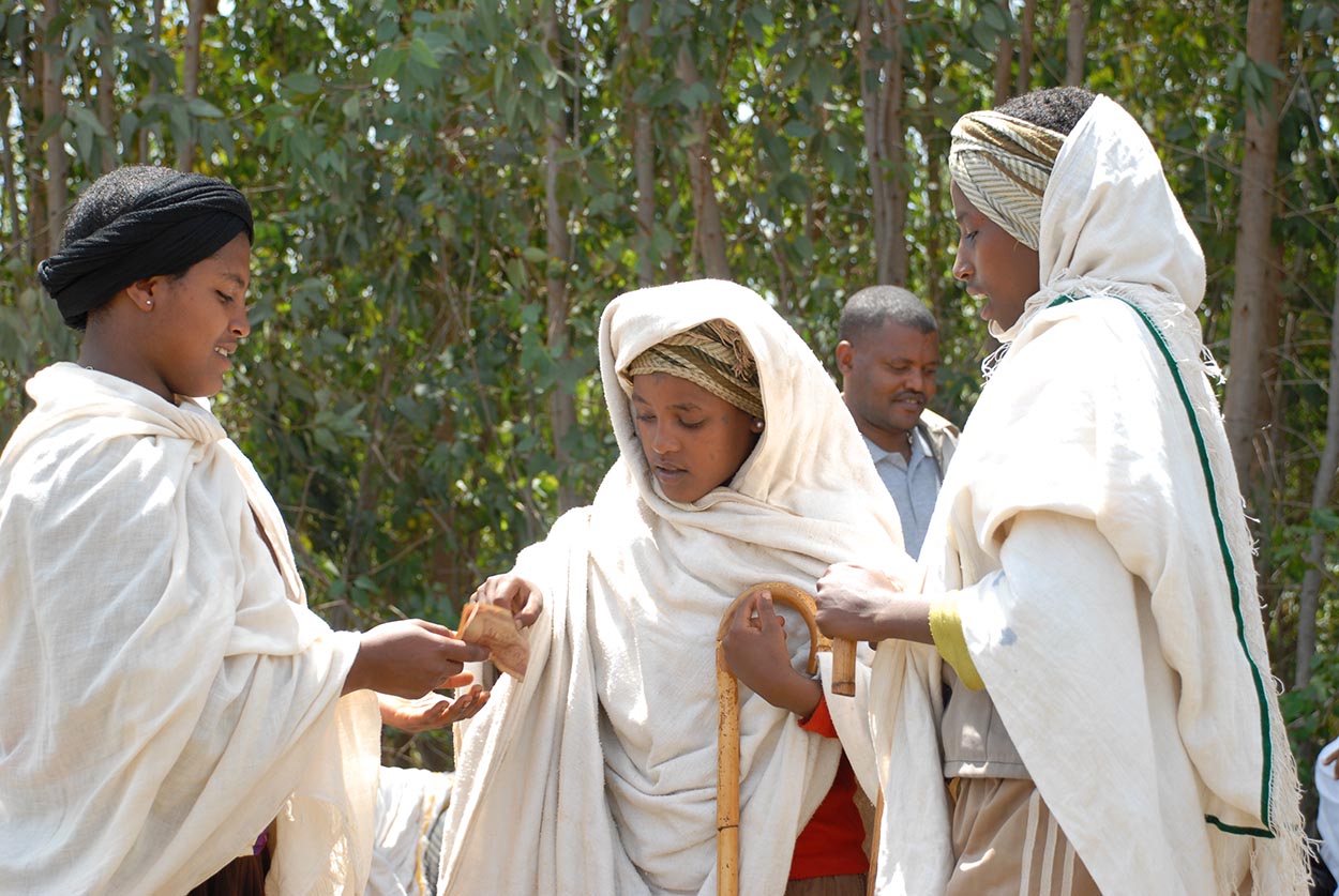 Representación de roles sobre un matrimonio infantil en Etiopía | Imagen: Girls Not Brides
